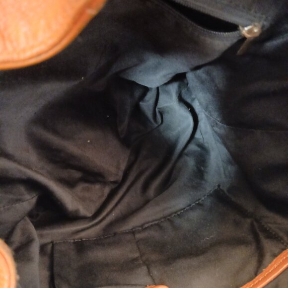 Orange Leather Backpack - Picture 5 of 11